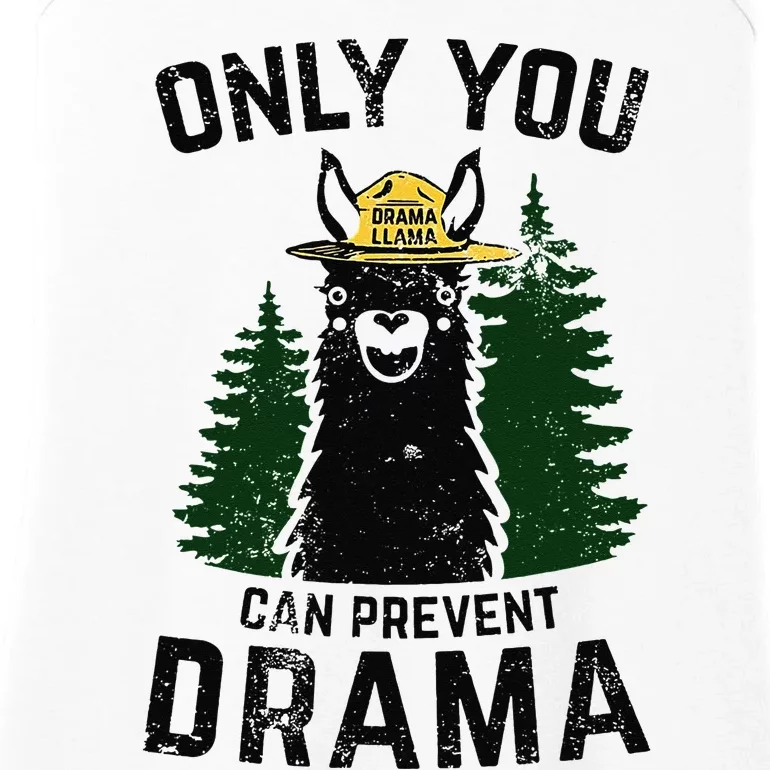 Funny Drama Llama Only You Can Prevent Drama Sarcastic Lover Ladies Essential Tank