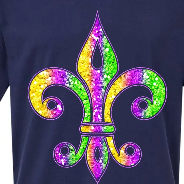 Fleur De Lis Mardi Gras Symbol Carnival Costume Party Great Gift Sueded Cloud Jersey T-Shirt