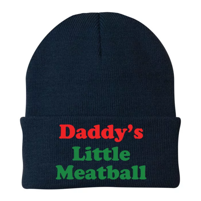 Funny Daddy Little Meatball Knit Cap Winter Beanie