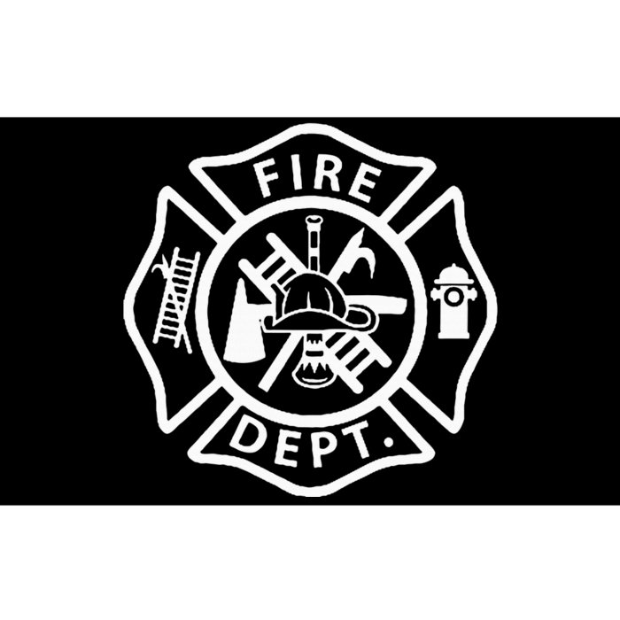 Fire Department Logo Uniform Fireman Symbol Firefighter Gear Bumper Sticker