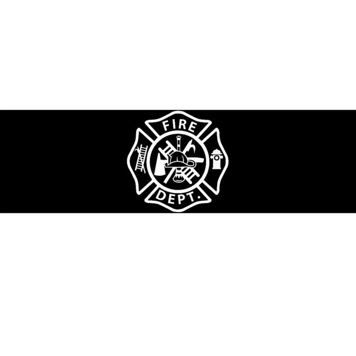 Fire Department Logo Uniform Fireman Symbol Firefighter Gear Bumper Sticker