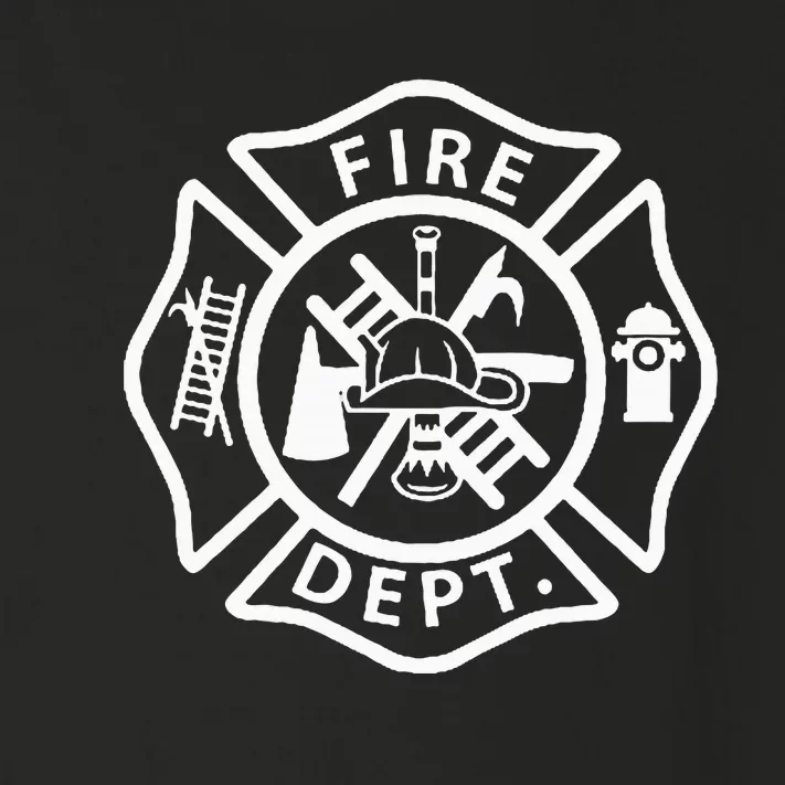 Fire Department Logo Uniform Fireman Symbol Firefighter Gear Toddler Long Sleeve Shirt