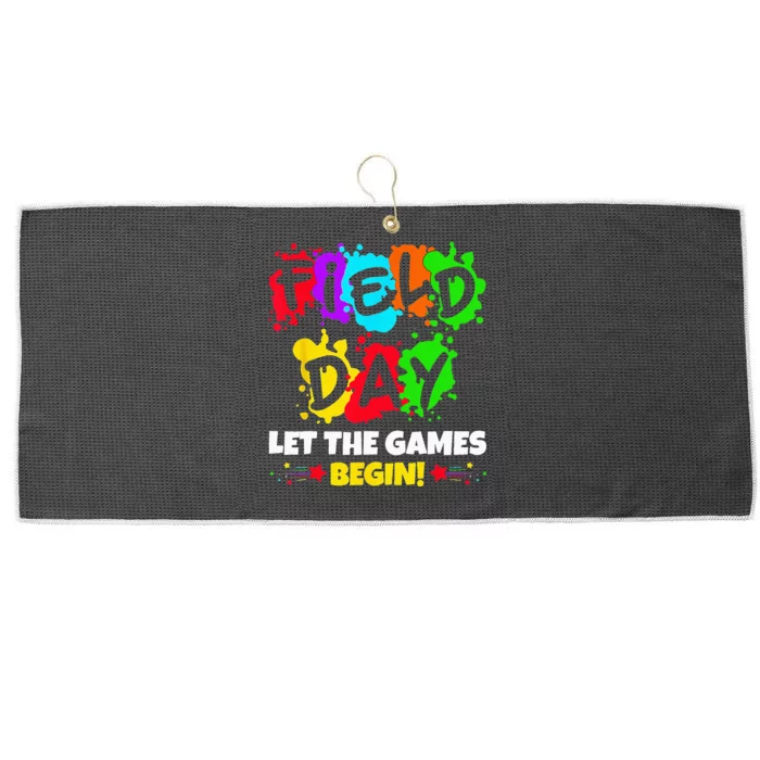 Field Day Let The Games Begin Colorful Teachers Large Microfiber Waffle Golf Towel