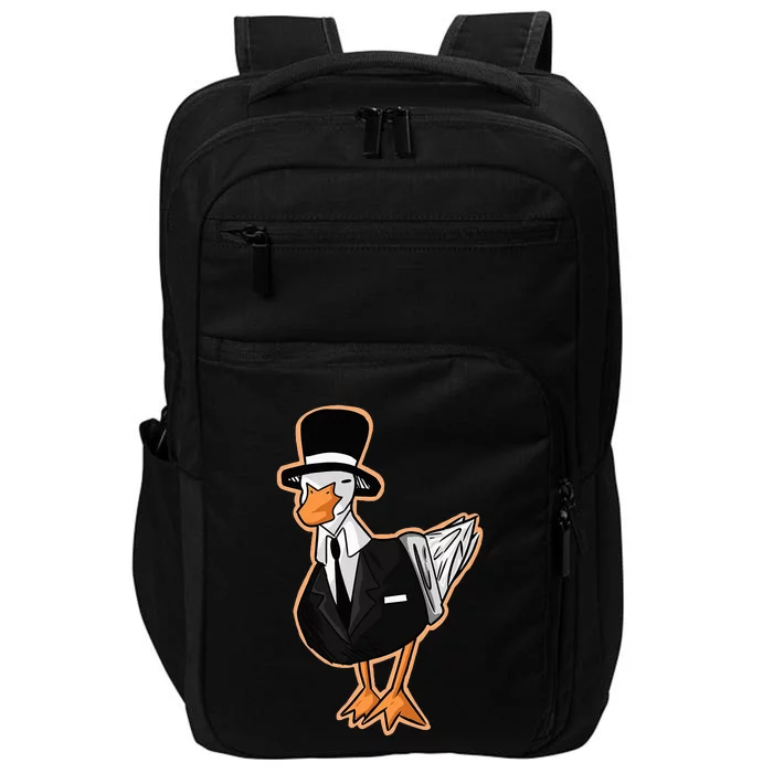 Funny Duck Lover Gift Impact Tech Backpack