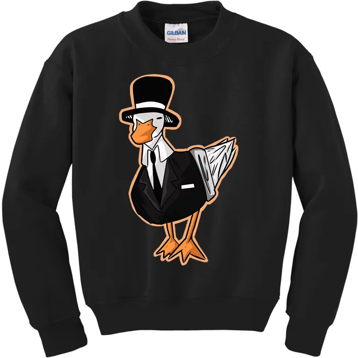 Funny Duck Lover Gift Kids Sweatshirt