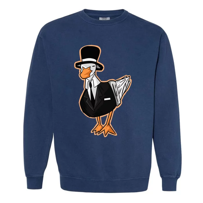 Funny Duck Lover Gift Garment-Dyed Sweatshirt