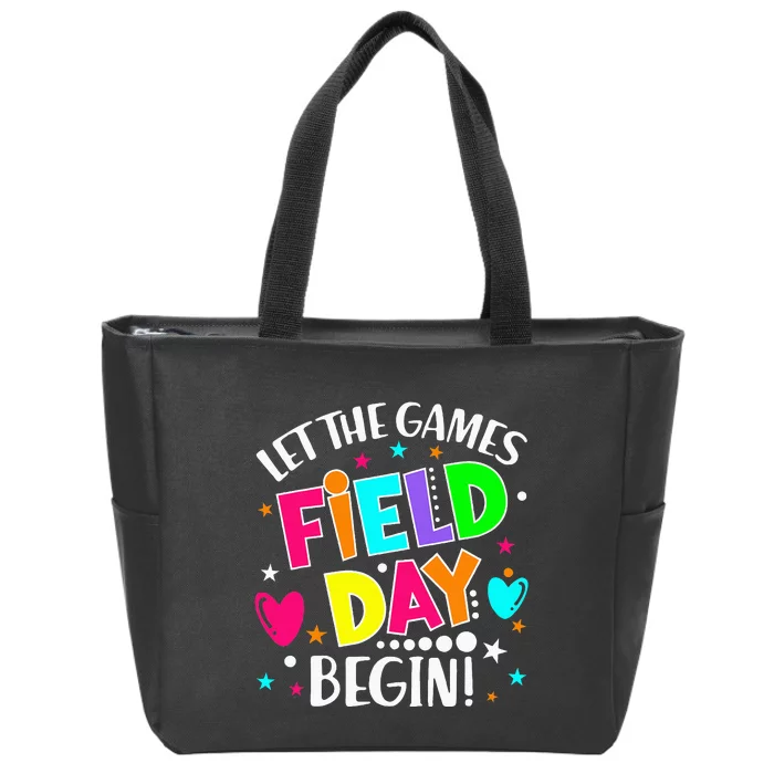 Field Day Let Games Start Begin Zip Tote Bag