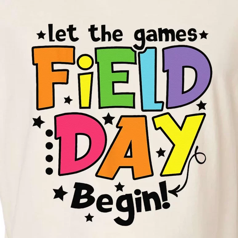 Field Day Let Games Start Begin Teachers Garment-Dyed Women's Muscle Tee