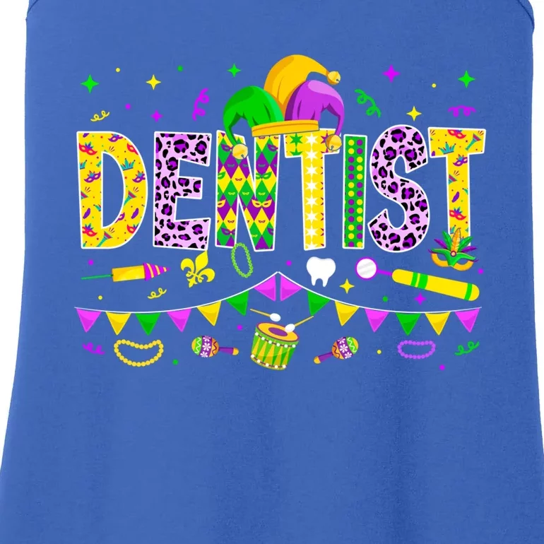 Funny Dentist Lover Mardi Gras Carnival Party Cute Gift Ladies Essential Tank