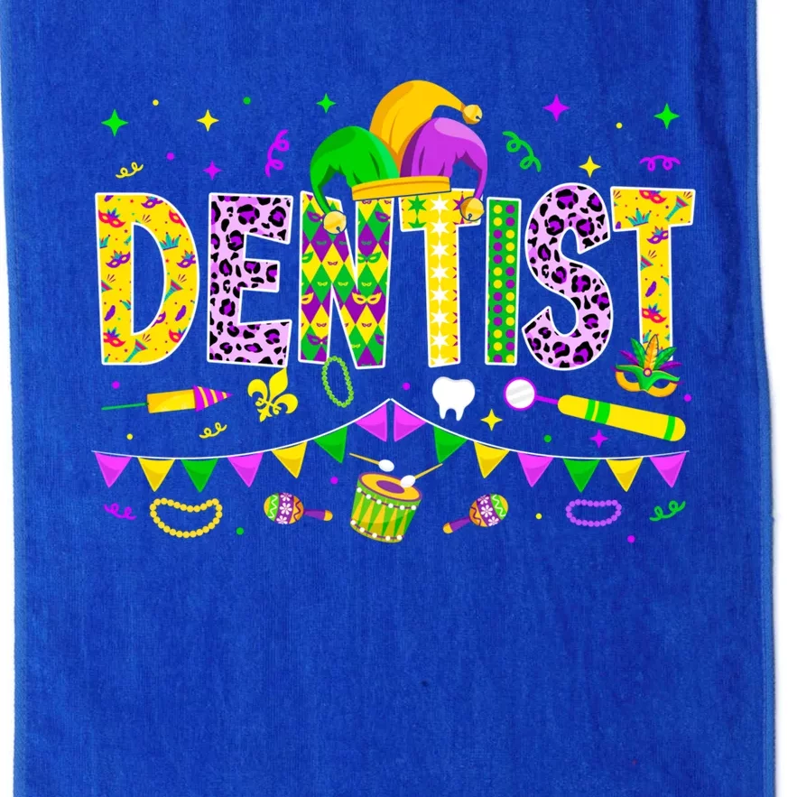 Funny Dentist Lover Mardi Gras Carnival Party Cute Gift Platinum Collection Golf Towel