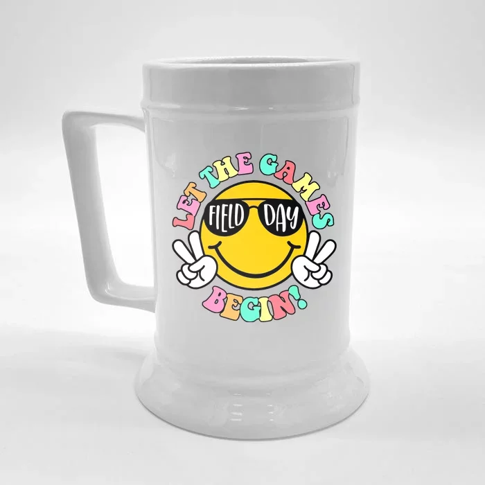 Field Day Let The Games Begin 2024 Teachers Front & Back Beer Stein