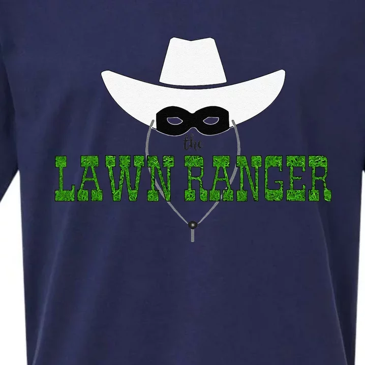 Fathers Day Lawn Ranger Lawn Care Mow Grass Father Sueded Cloud Jersey T-Shirt