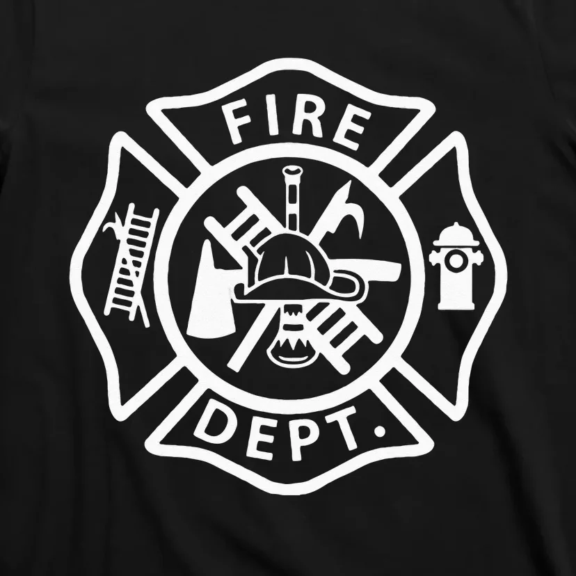 Fire Department Logo Uniform Fireman Symbol Firefighter Gear T-Shirt