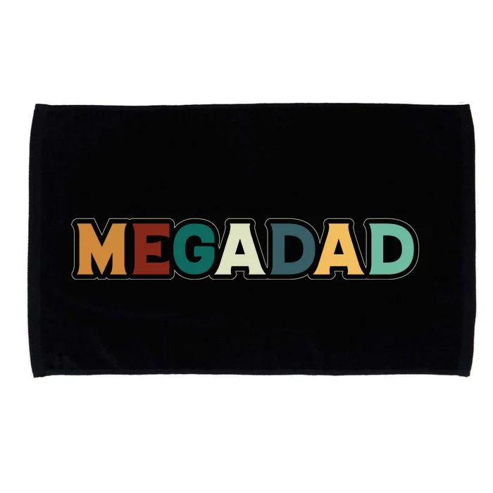 Funny Dad Megadad Gift Mega Dad Microfiber Hand Towel