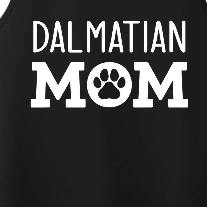 Funny Dalmatian Mom Dog Paw Puppy Retro Performance Tank