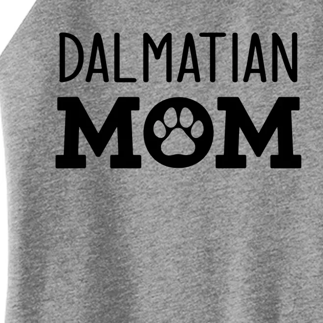 Funny Dalmatian Mom Dog Paw Puppy Retro Women’s Perfect Tri Rocker Tank