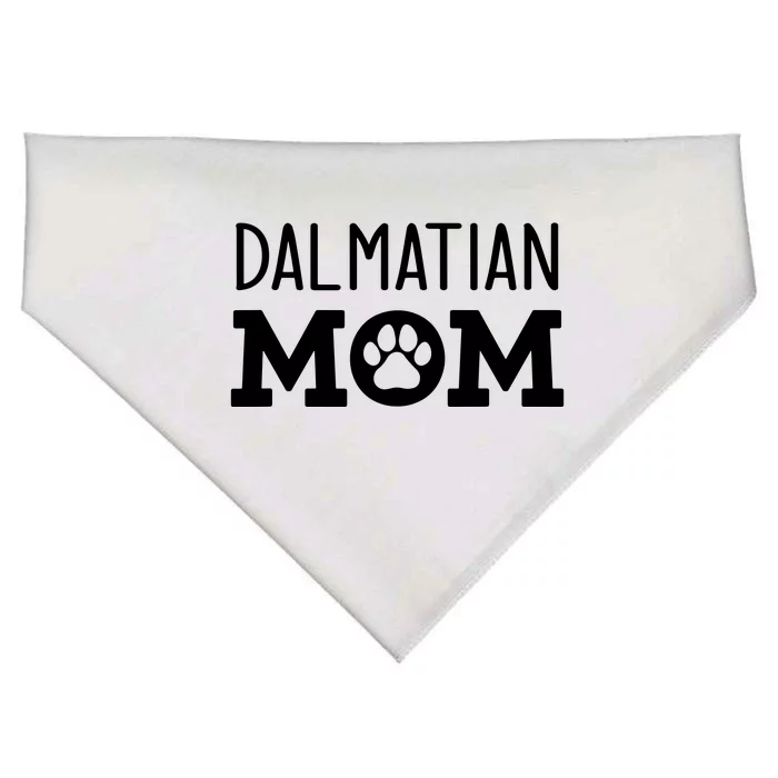 Funny Dalmatian Mom Dog Paw Puppy Retro USA-Made Doggie Bandana