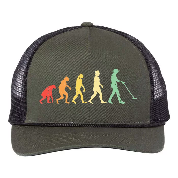 Funny Detectorist Metal Detecting Detectoring Retro Rope Trucker Hat Cap