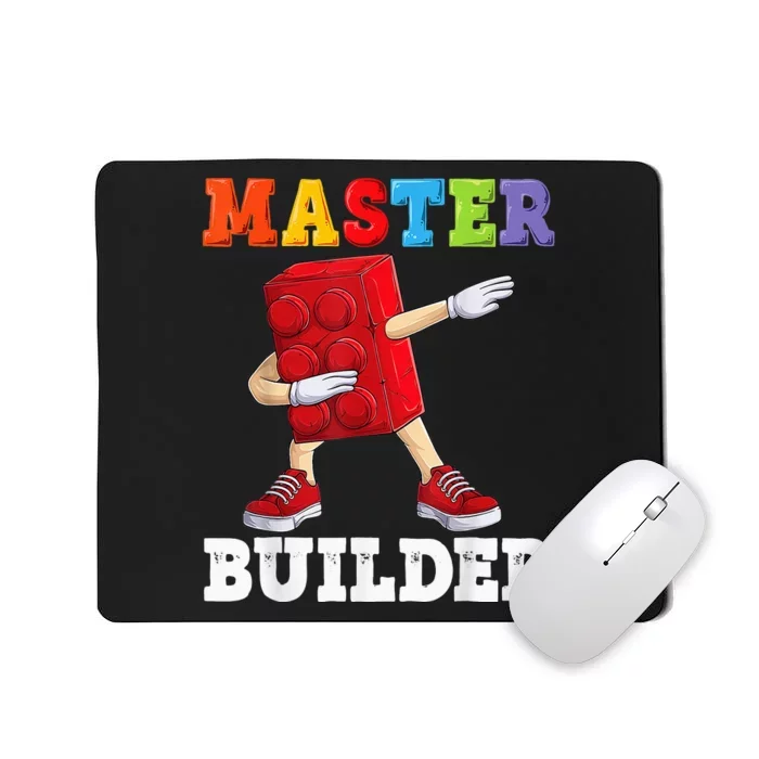 Funny Dabbing Master Builder Cool Blocks Building Mousepad