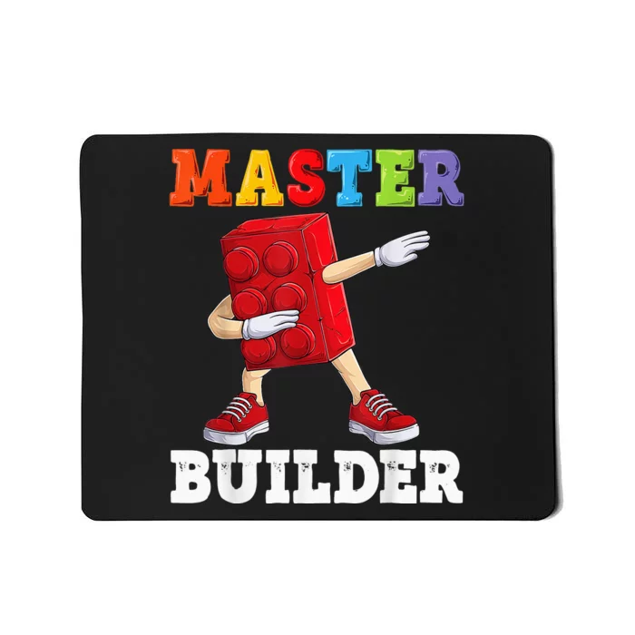 Funny Dabbing Master Builder Cool Blocks Building Mousepad