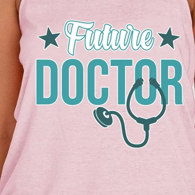 Future Doctor Med School Medical Students Graduate Graphic Gift Women's Knotted Racerback Tank