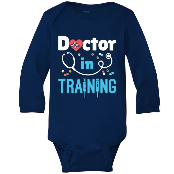 Future Doctor Medical School Medicine Doctor In Training Cute Gift Baby Long Sleeve Bodysuit