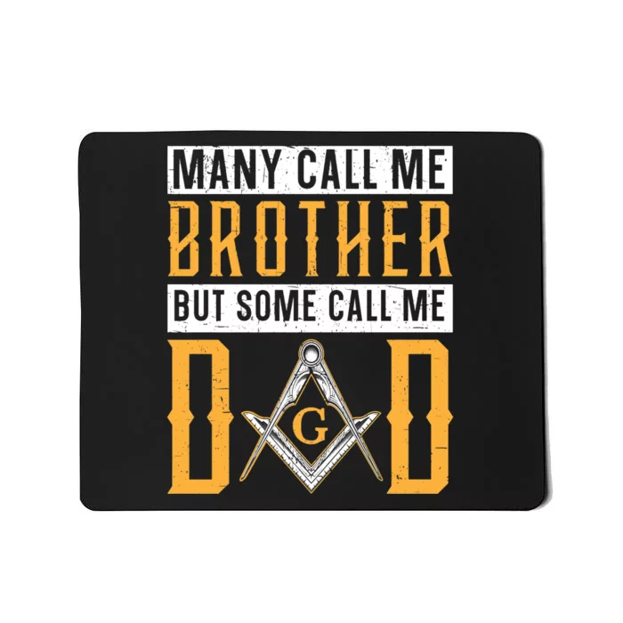 Freemason Dad Masonic Fraternal Freemasonry Square Compass Premium Mousepad