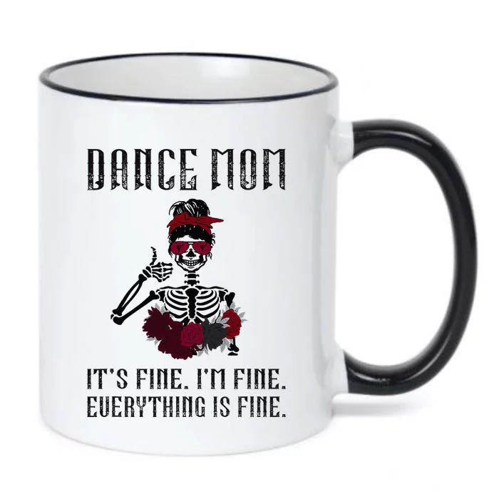 Funny Dance Mom Dancing Mother Of A Dancer Mama Black Color Changing Mug