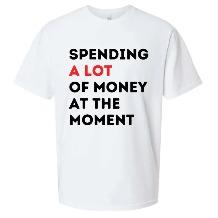 Funny Dad Mom Parents Day Spending A Lot Money At The Moment Sueded Cloud Jersey T-Shirt