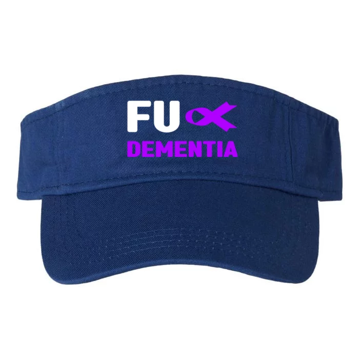 Fuck Detia Meaningful Gift Funny Gift Fuck Alzheimer's Detia Awareness Gift Valucap Bio-Washed Visor