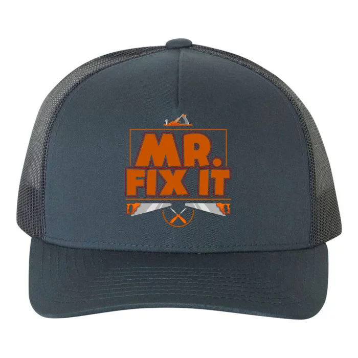 Fathers Day Mr Fix It Dad Gift Yupoong Adult 5-Panel Trucker Hat