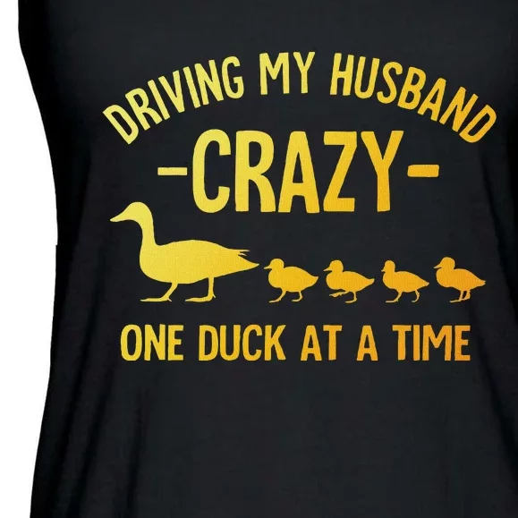 Funny Duck Mama Art For Wife Women Duck Themed Duck Lover Ladies Essential Flowy Tank