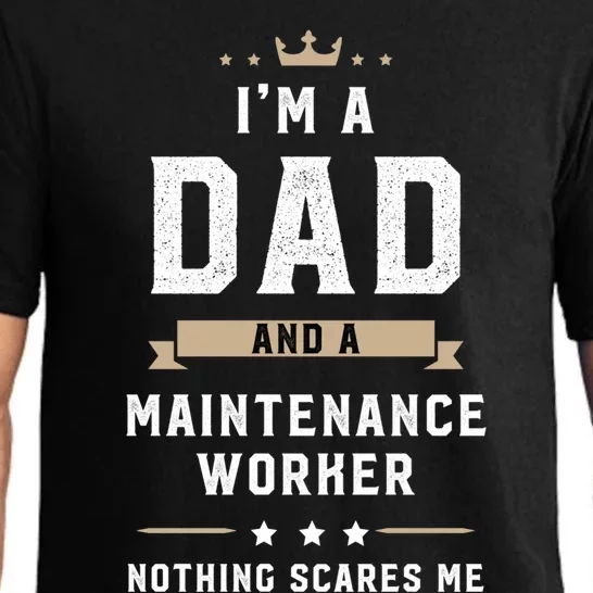 Funny Dad Maintenance Worker Fathers Day Gift Pajama Set