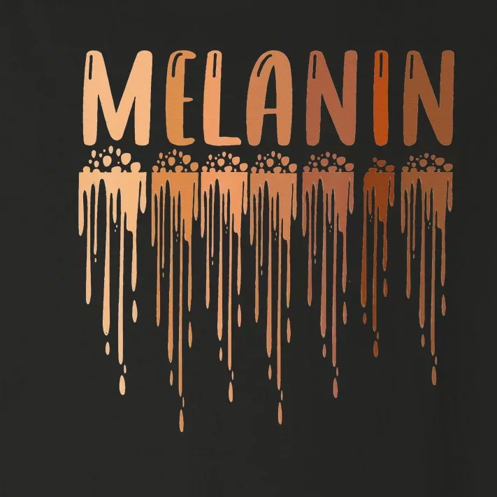 Funny Drippin Melanin for  Pride Black History Month Toddler Long Sleeve Shirt