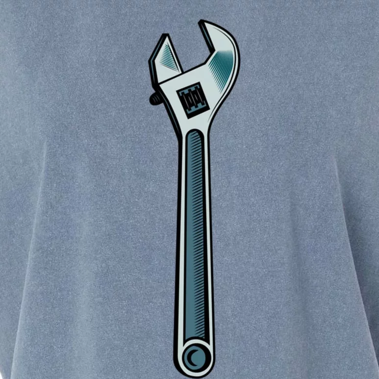 Father’s Day Mechanic Wrench Tool Garage Dad Gift Garment-Dyed Women's Muscle Tee