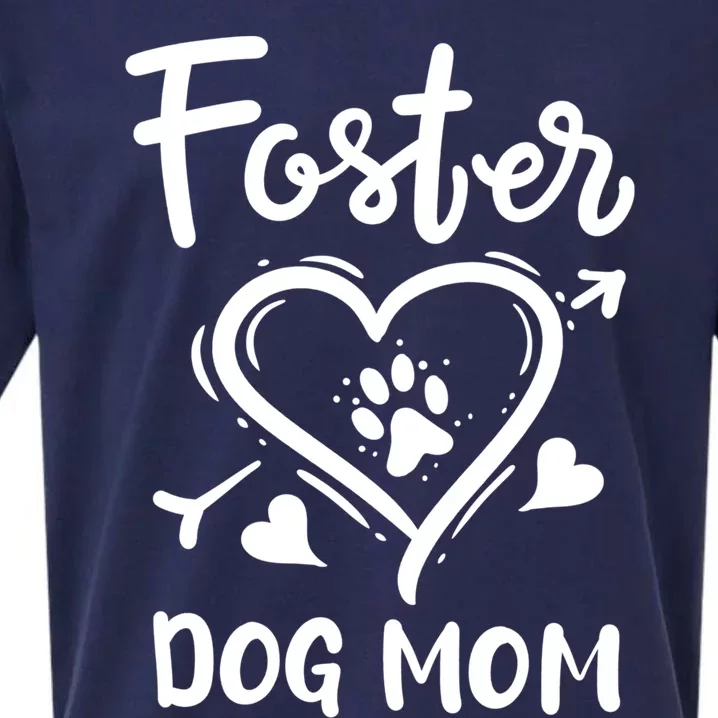 Foster Dog Mom Dog Adoption Rescue Meaningful Gift Sueded Cloud Jersey T-Shirt