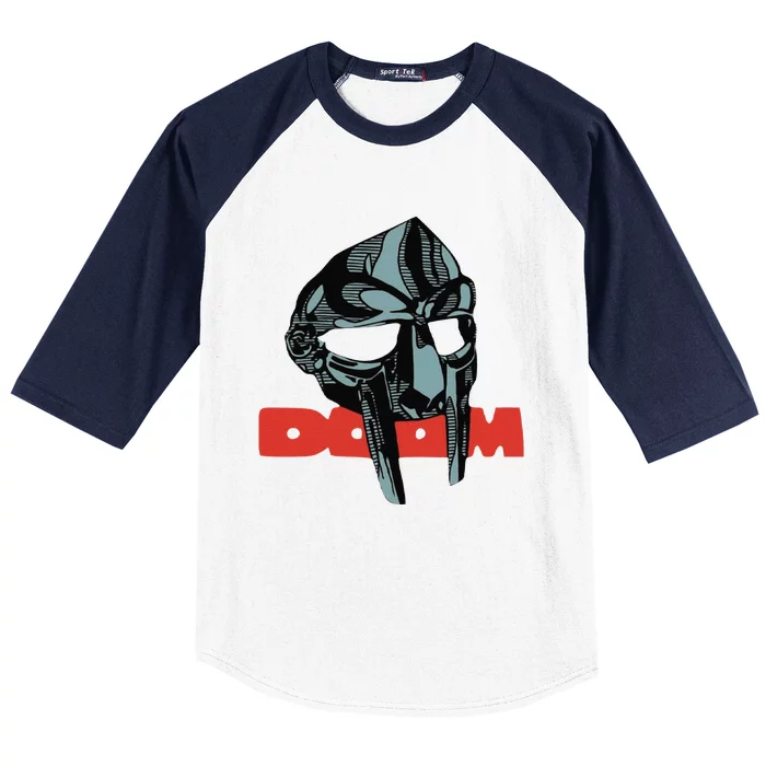 Funny Doom Mask All Caps Madvillain Mf Baseball Sleeve Shirt