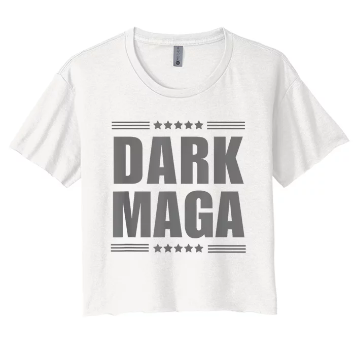 Funny Dark Maga 2024 Maga New! Dark Maga Women's Crop Top Tee