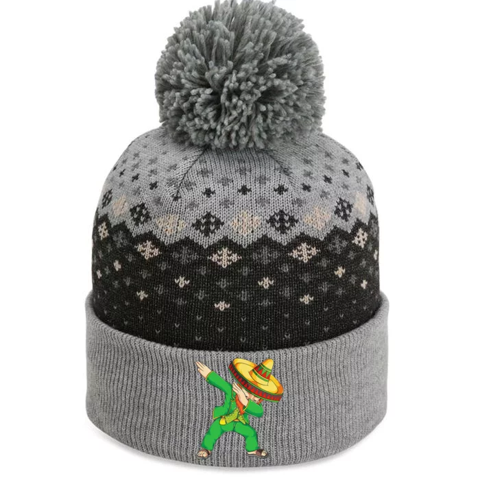 Funny Dabbing Mexican Leprechaun Apparel St Patricks Day The Baniff Cuffed Pom Beanie