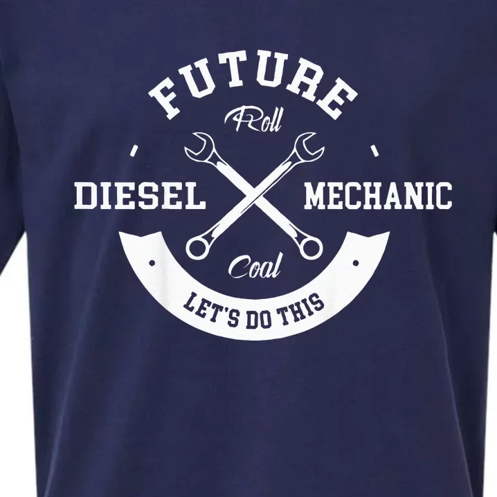 Future Diesel Mechanic Diesel Truck Gift Idea Sueded Cloud Jersey T-Shirt