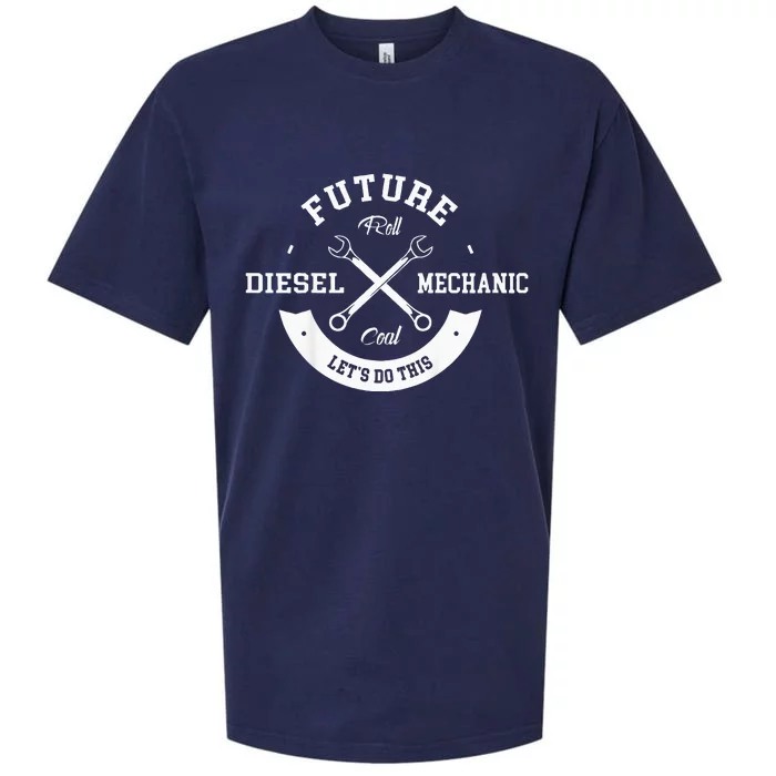 Future Diesel Mechanic Diesel Truck Gift Idea Sueded Cloud Jersey T-Shirt