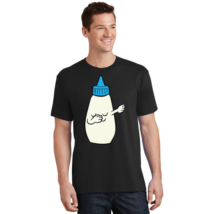 Funny Dabbing Mayonnaise Squeeze Bottle Dance Party T-Shirt