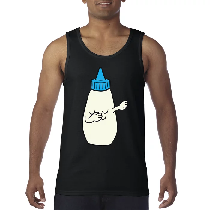 Funny Dabbing Mayonnaise Squeeze Bottle Dance Party Tank Top