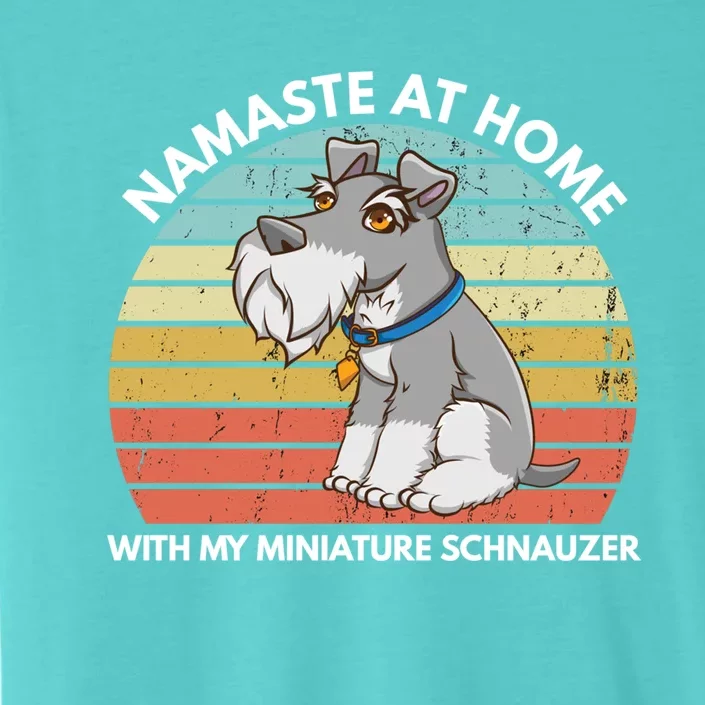 Funny Dog Mom And Yoga Lover Miniature Schnauzer Meaningful Gift ChromaSoft Performance T-Shirt