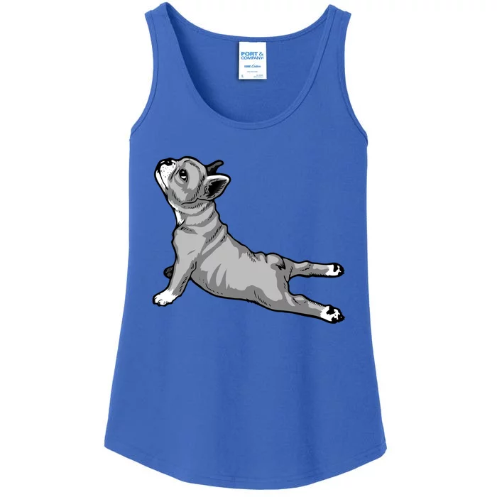 Funny Dog Meditation Tee Pilates Yoga And Dogs Lover Gift Ladies Essential Tank