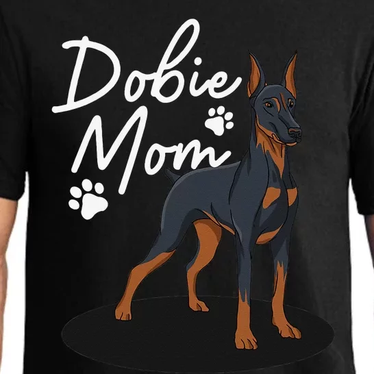 funny Doberman Mom For Mother Doberman Pinscher Pajama Set