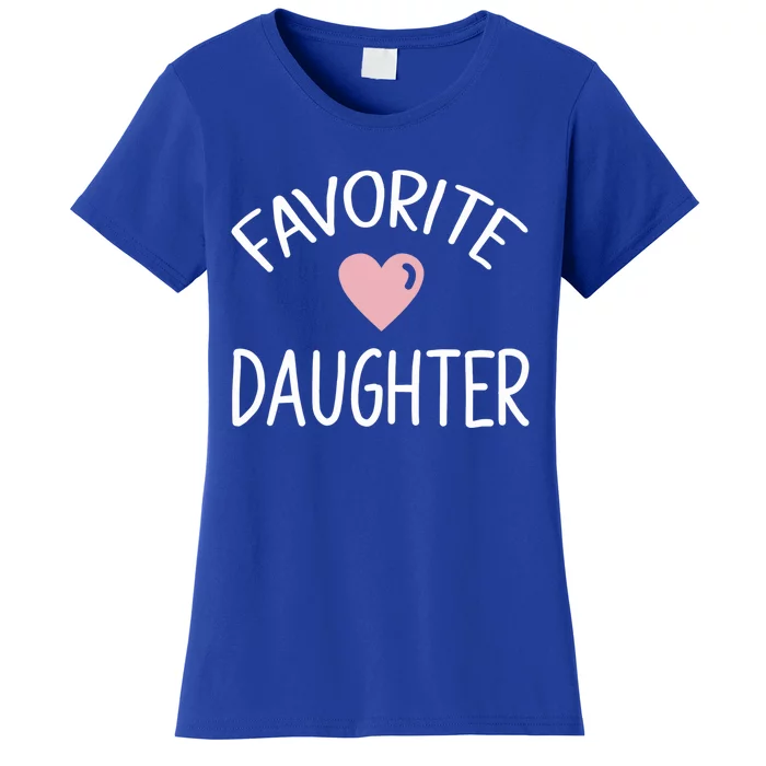 Favorite Daughter Meaningful Gift Vintage Heart Dad To Daughter Gift Cute Gift Women's T-Shirt