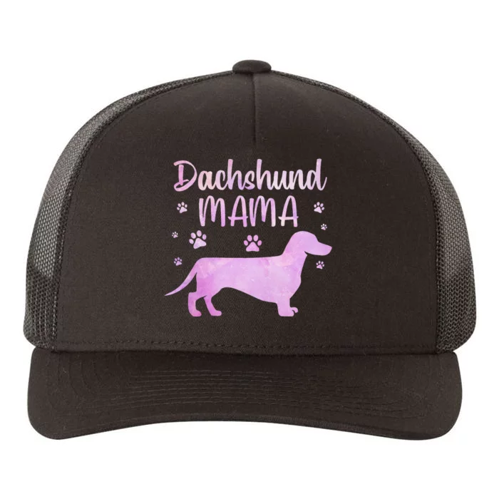 Funny Dachshund Mama For Dog Lovers Yupoong Adult 5-Panel Trucker Hat