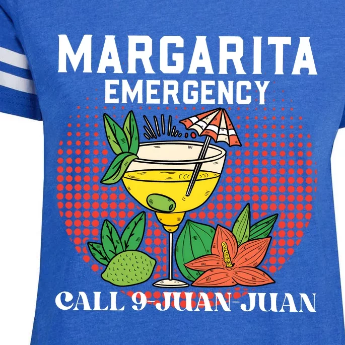 Funny Drinking Margarita Emergency Cinco De Mayo Enza Ladies Jersey Football T-Shirt