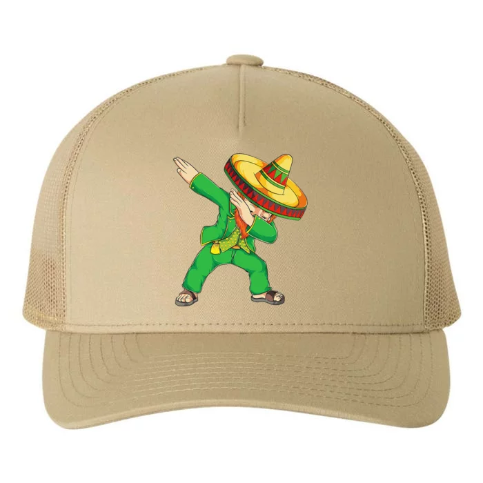 Funny Dabbing Mexican Leprechaun Apparel St Patricks Day Yupoong Adult 5-Panel Trucker Hat